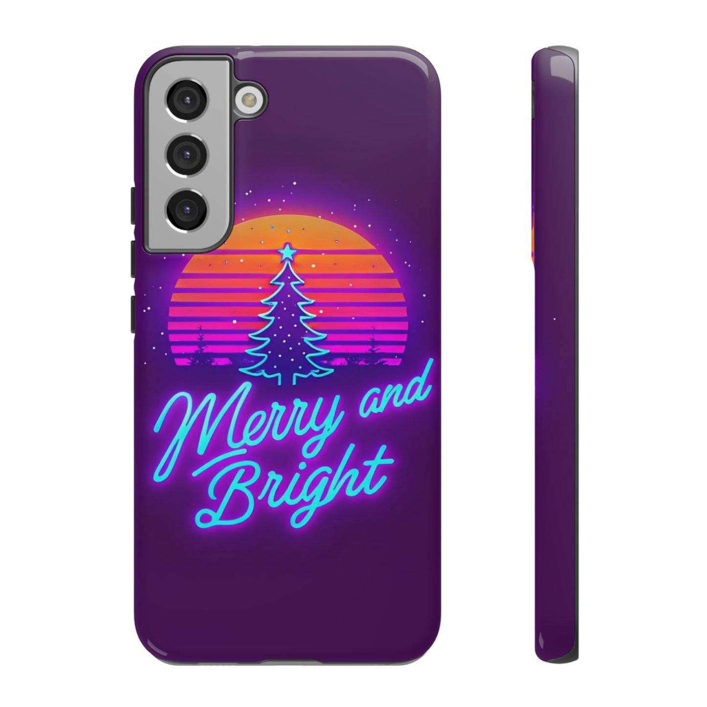 Merry and Bright Neon Phone Case