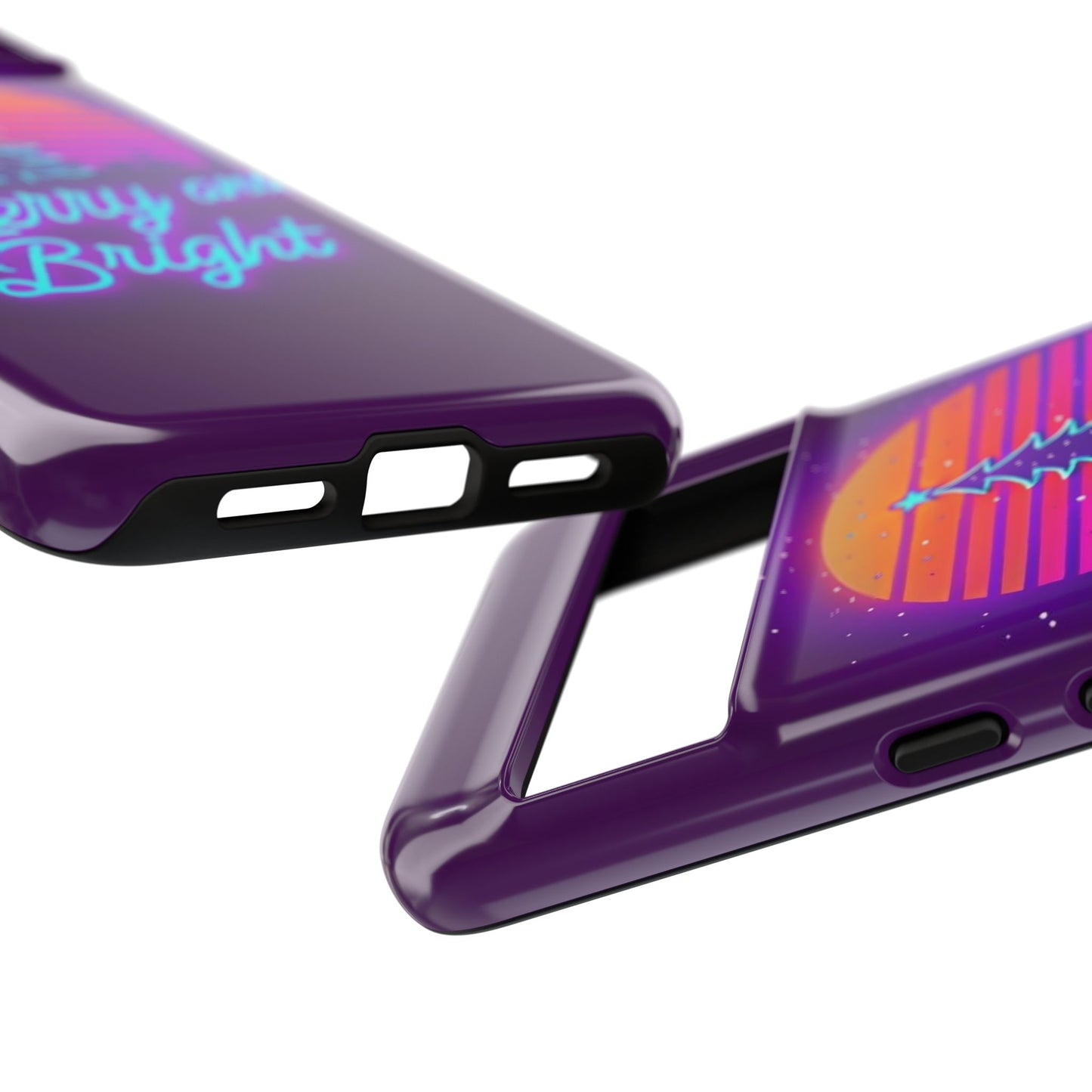 Merry and Bright Neon Phone Case