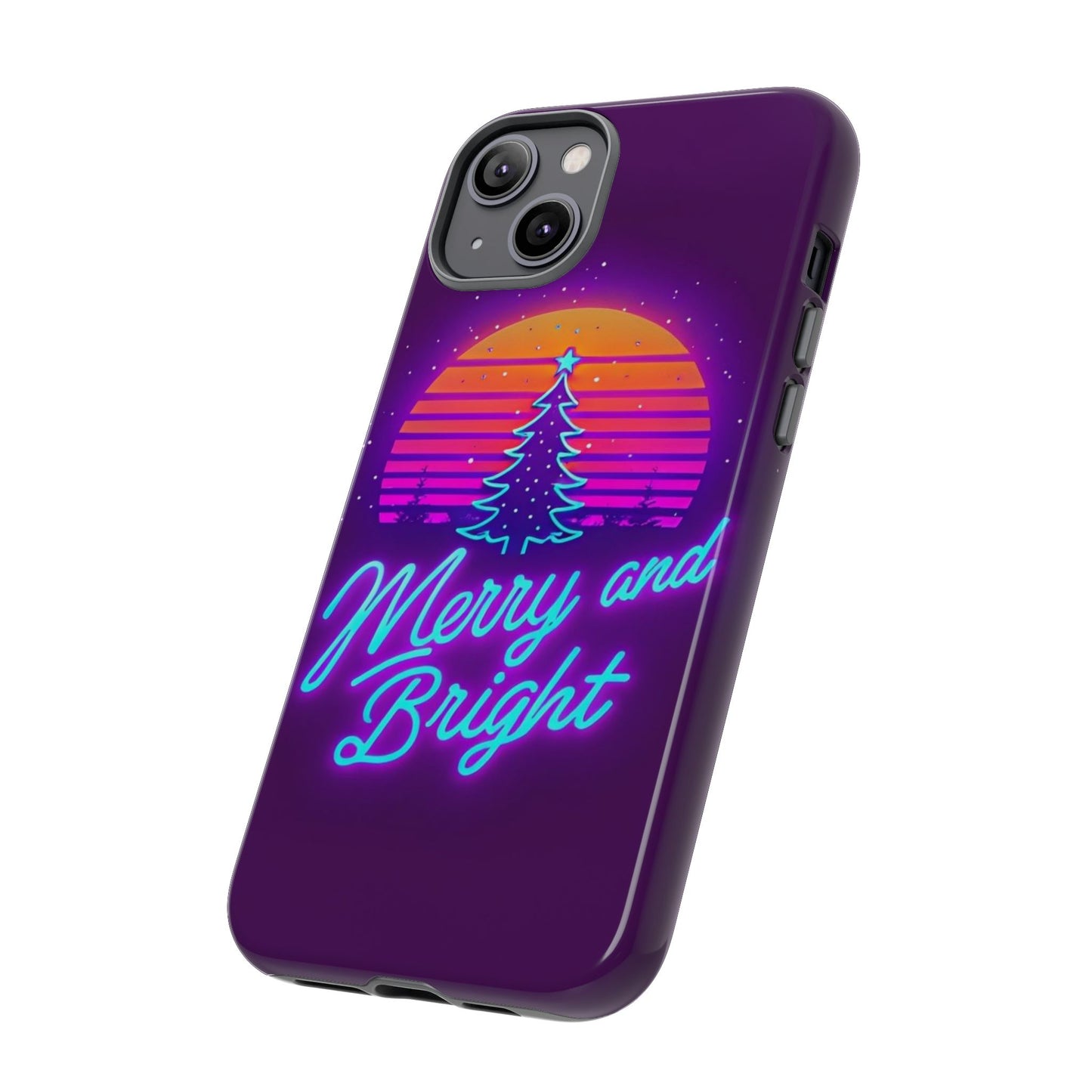 Merry and Bright Neon Phone Case