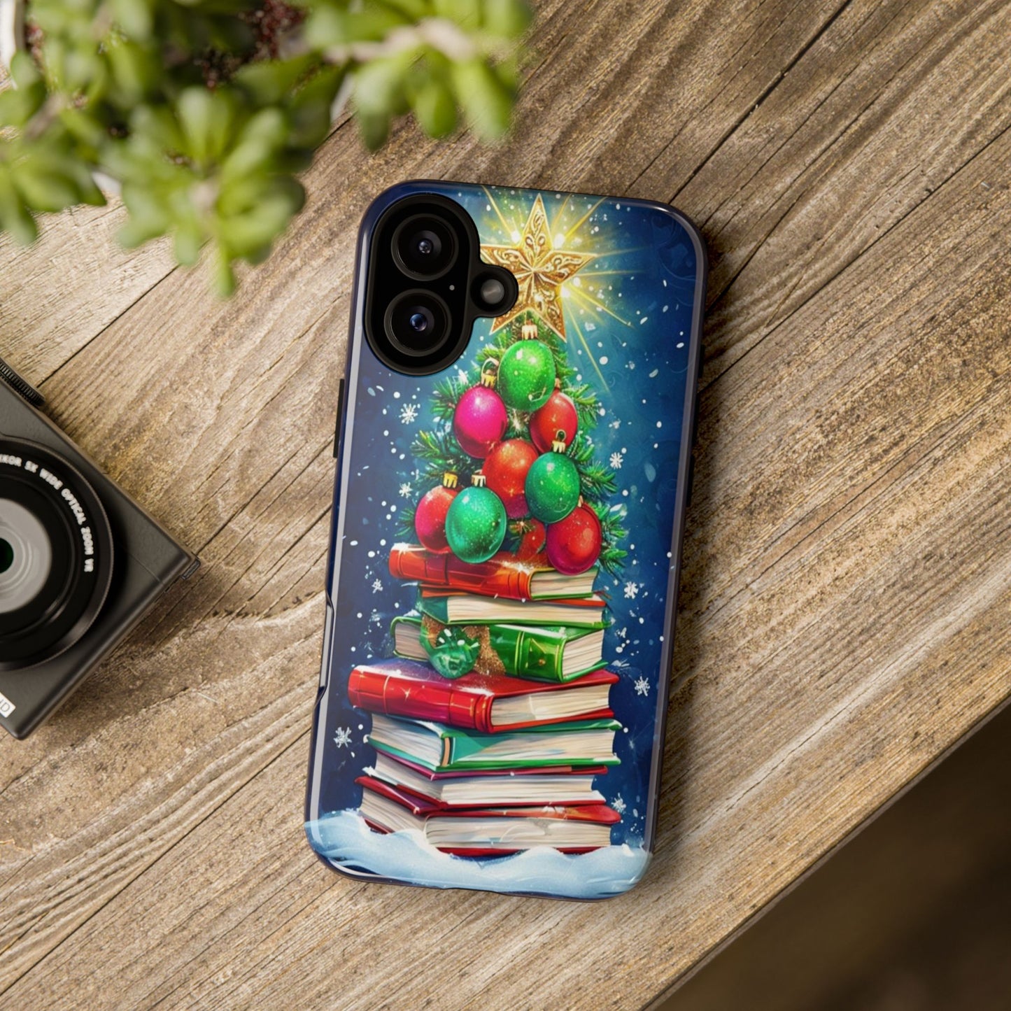 Cute Christmas Books Phone Case