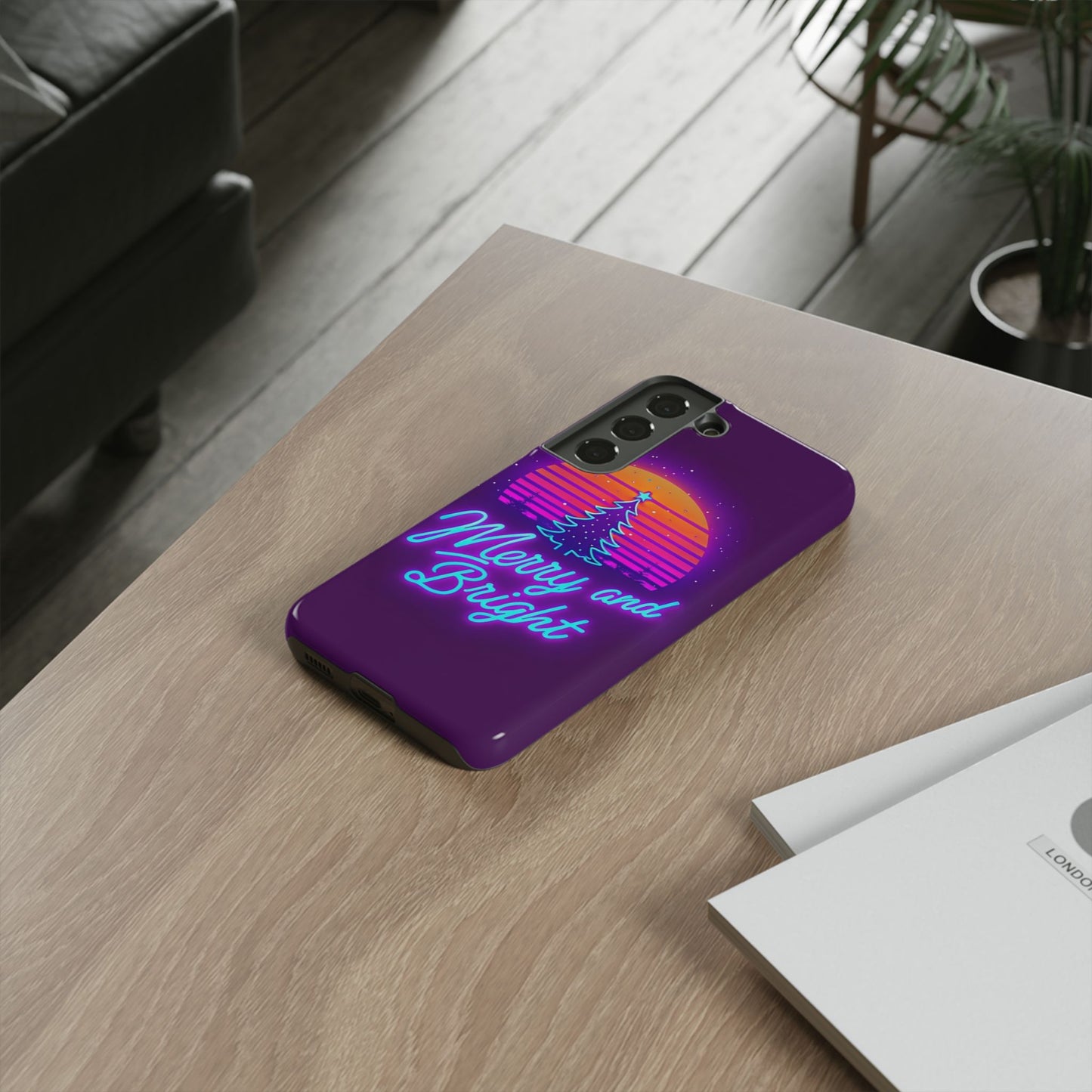 Merry and Bright Neon Phone Case