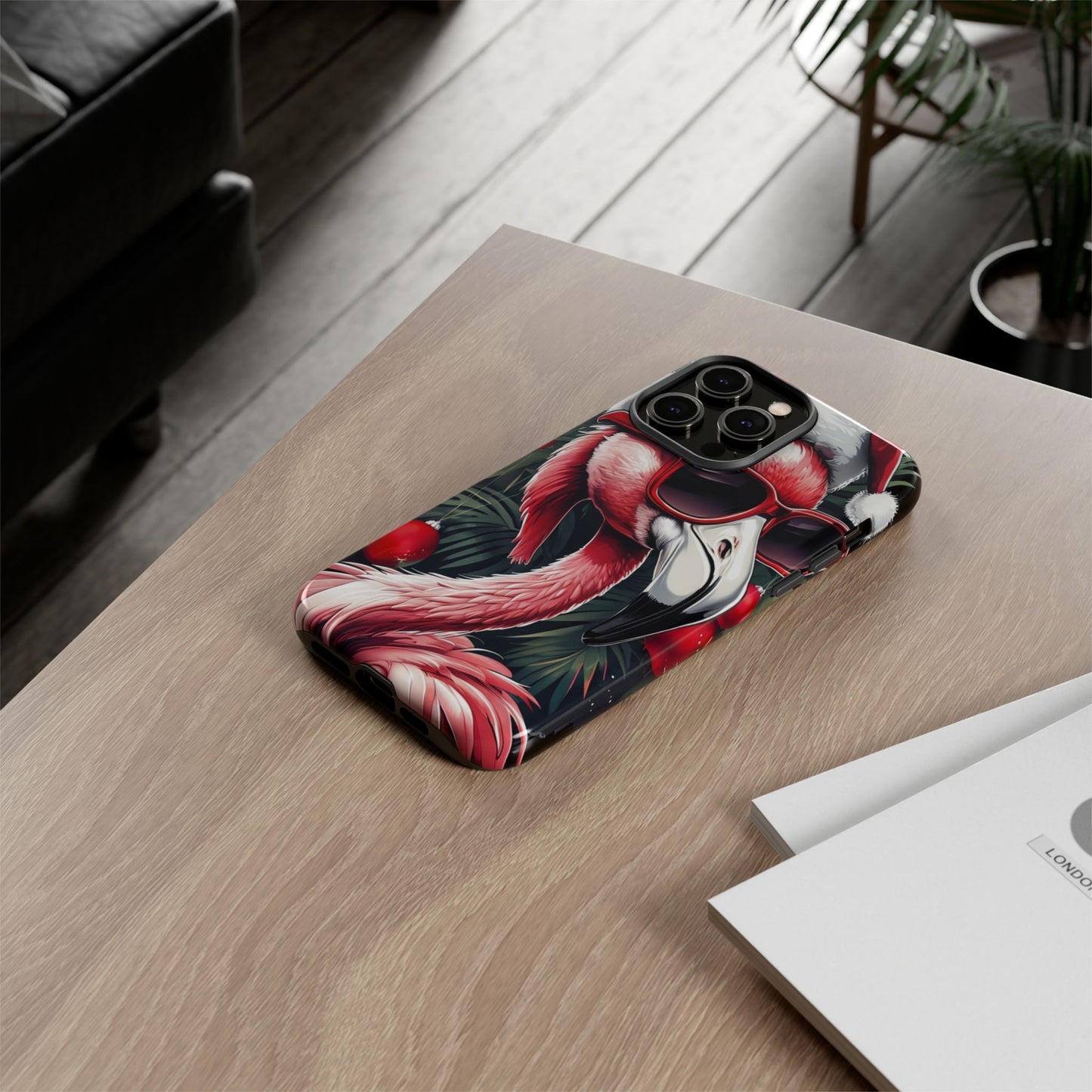 Festive Flamingo Holiday Phone Case