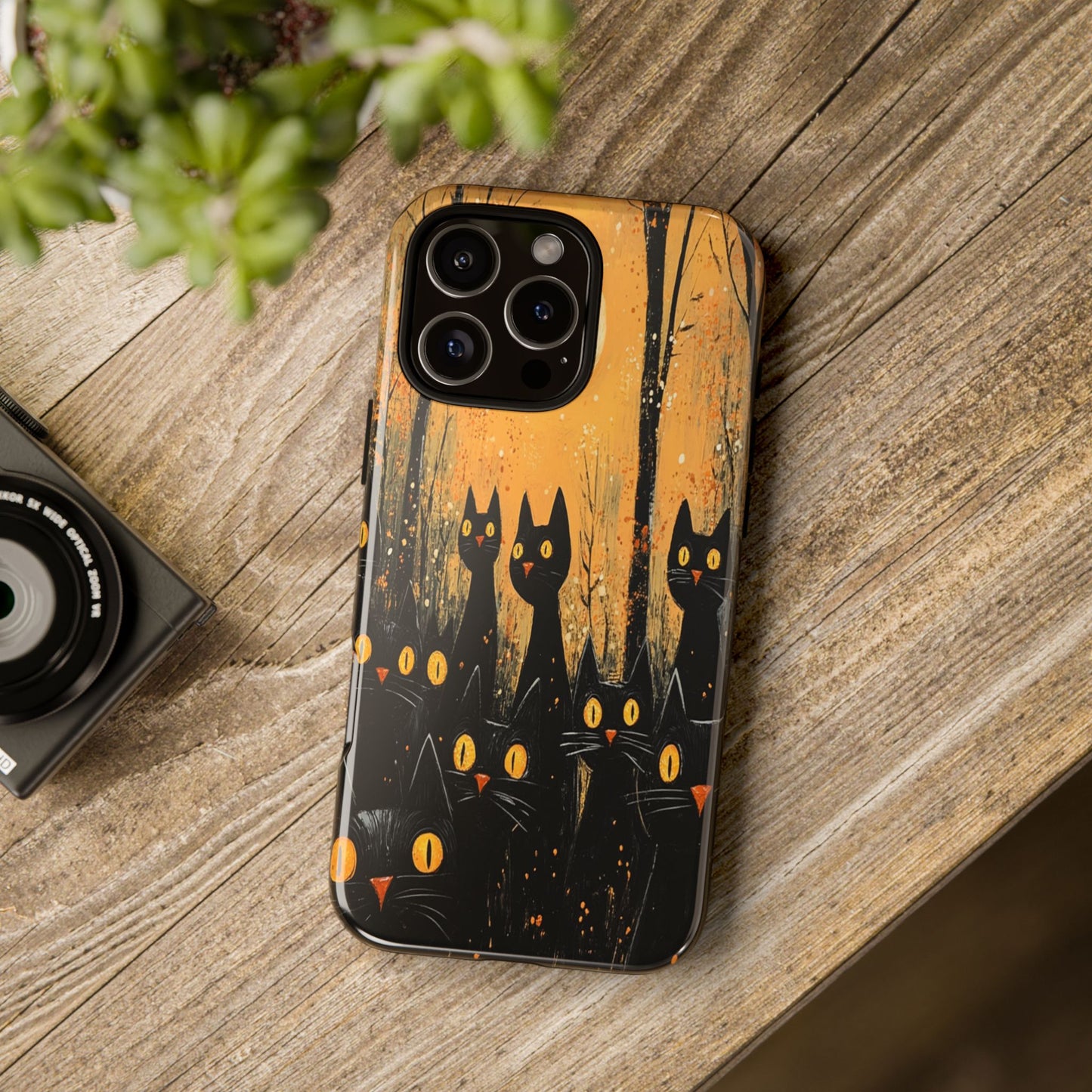 Midnight Whiskers Phone Case