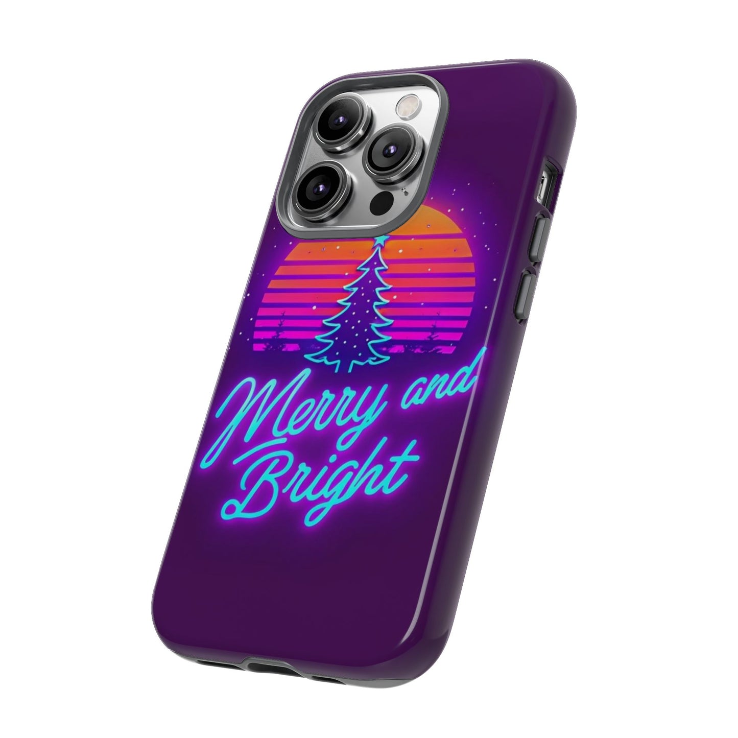 Merry and Bright Neon Phone Case