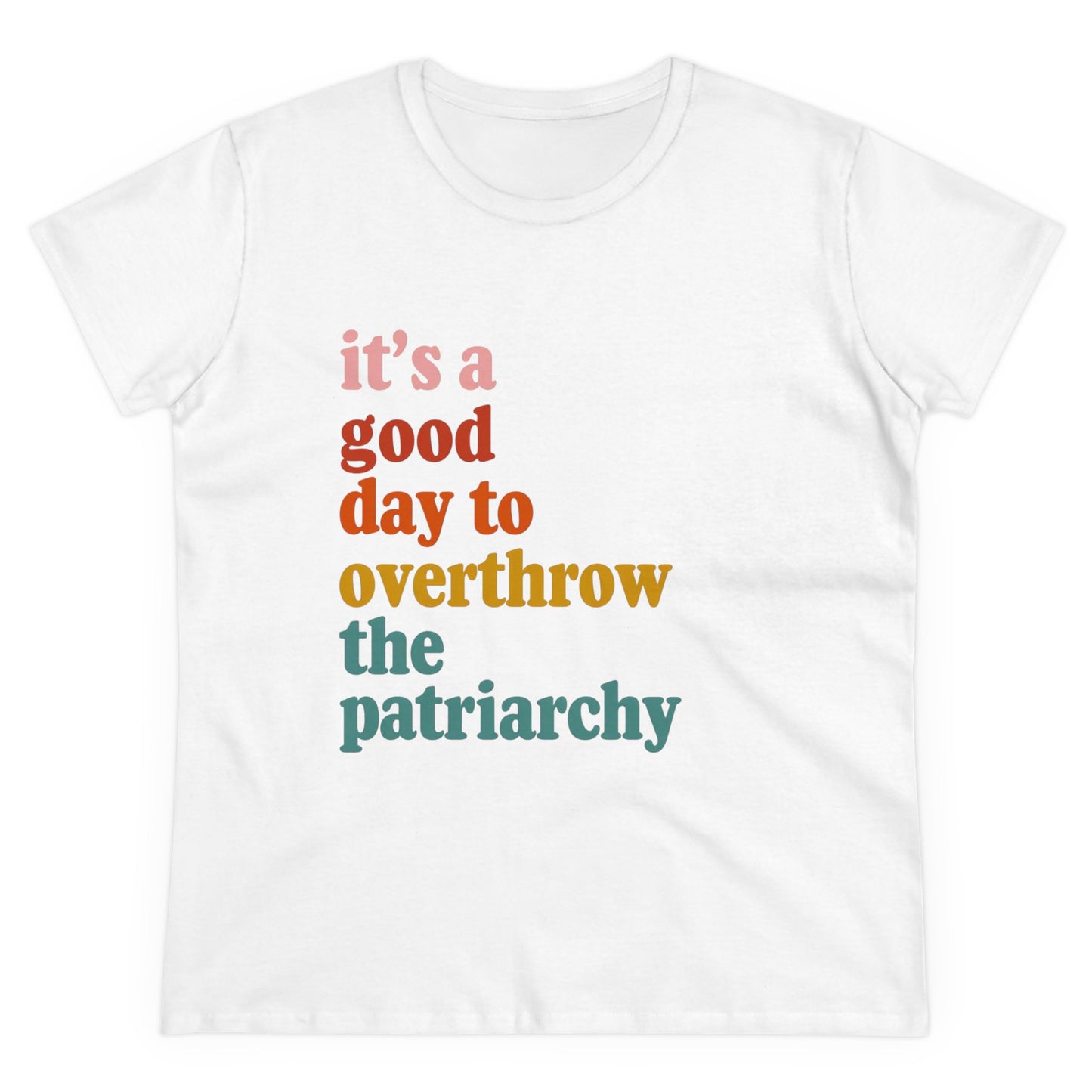 Overthrow the Patriarchy Midweight Cotton Tee