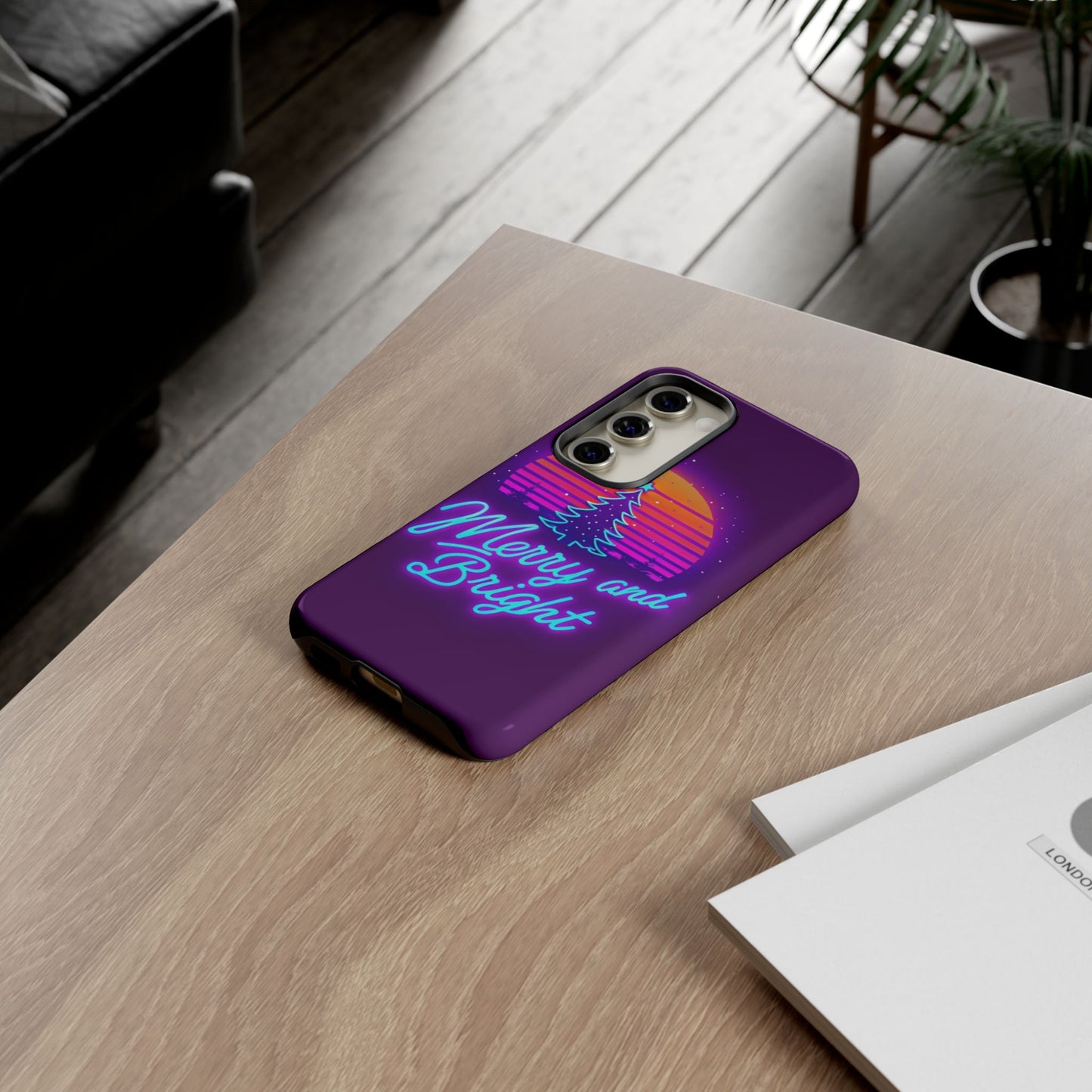 Merry and Bright Neon Phone Case