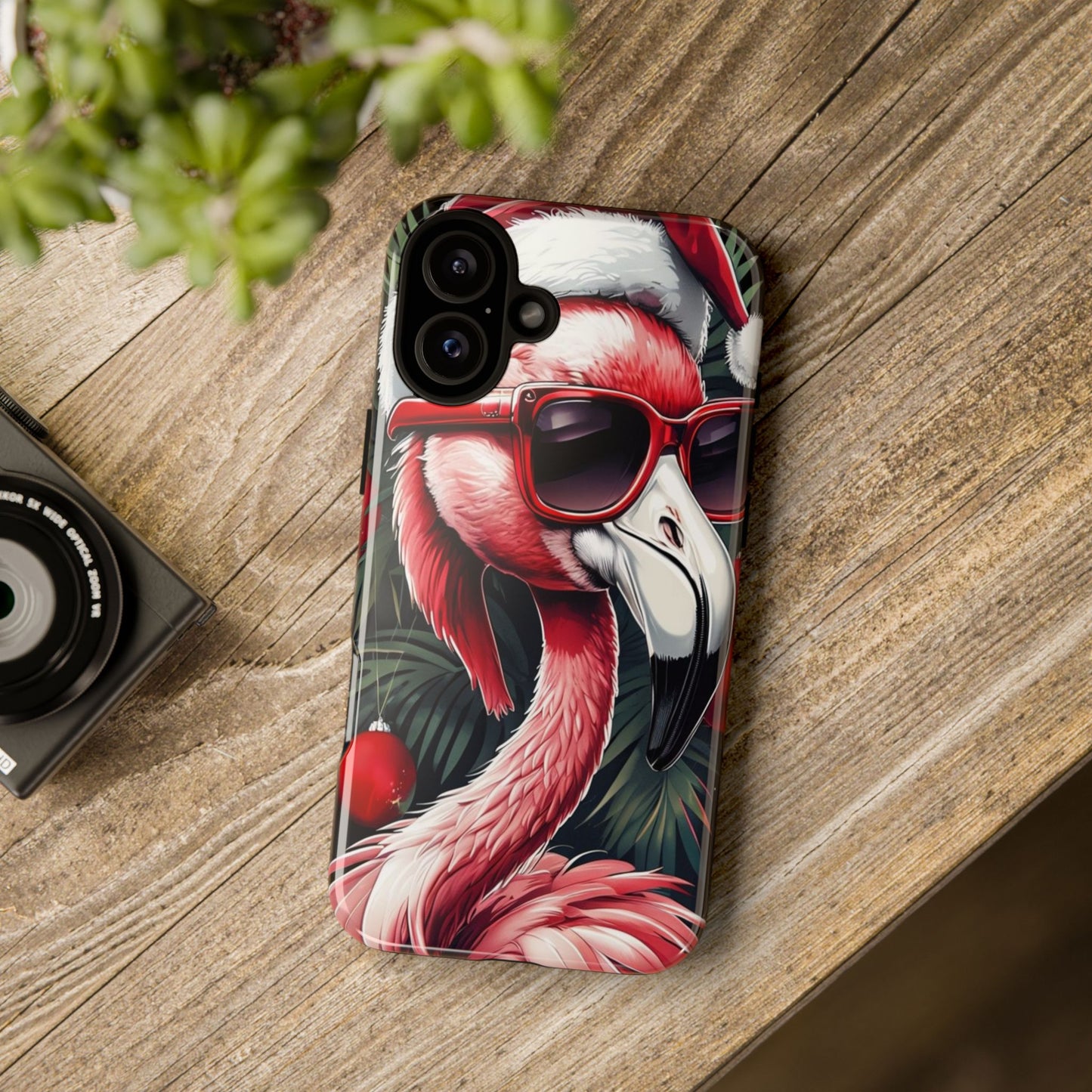 Festive Flamingo Holiday Phone Case