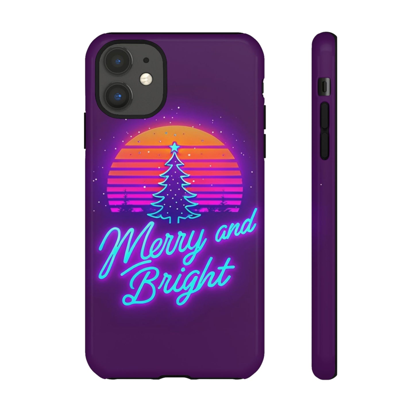 Merry and Bright Neon Phone Case