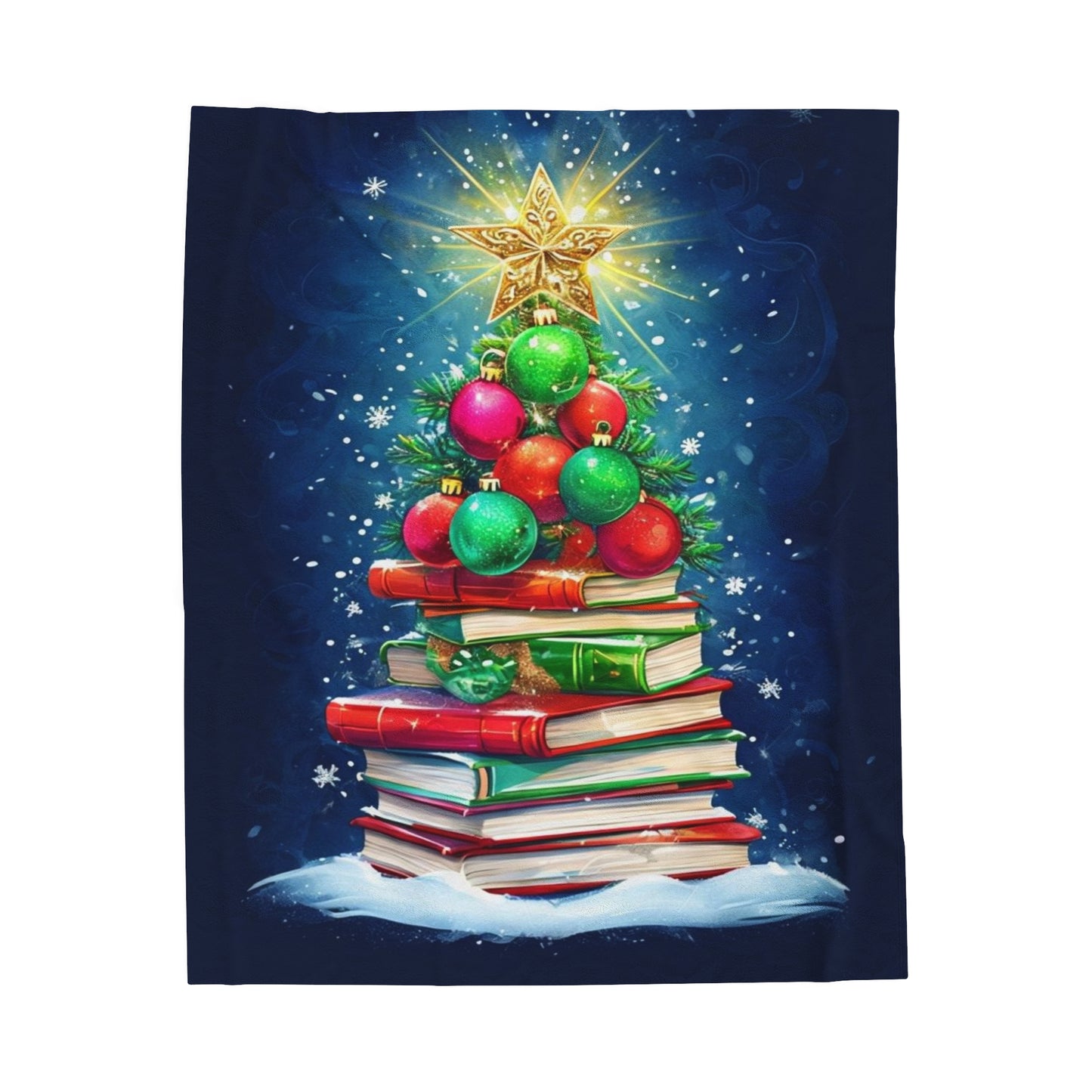 Whimsical Christmas Tree Blanket