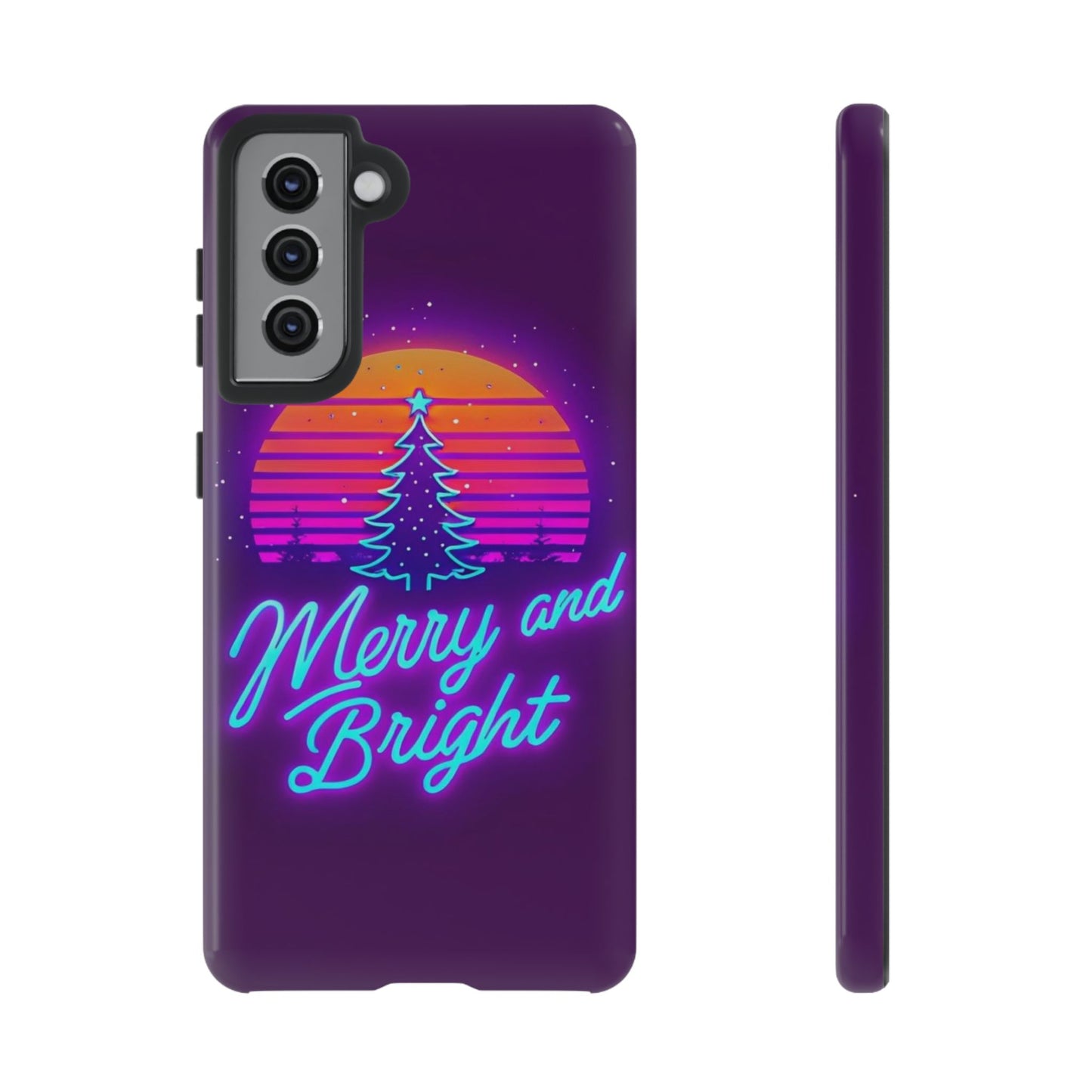 Merry and Bright Neon Phone Case