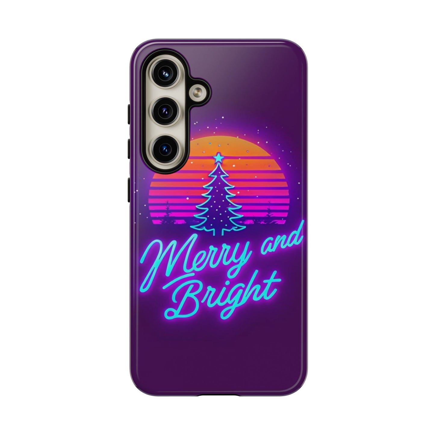 Merry and Bright Neon Phone Case