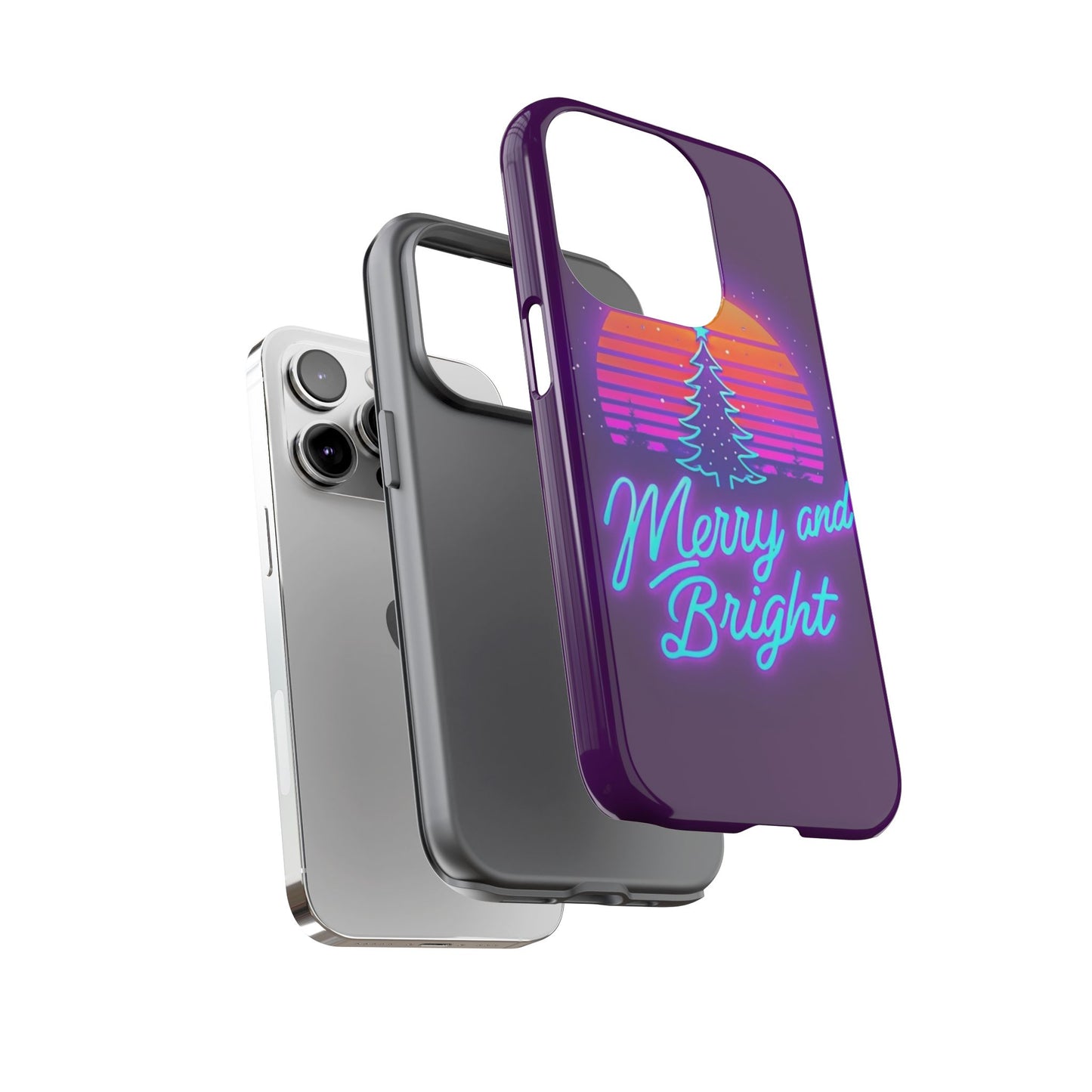 Merry and Bright Neon Phone Case