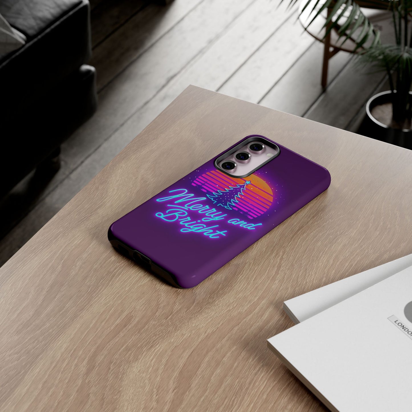 Merry and Bright Neon Phone Case