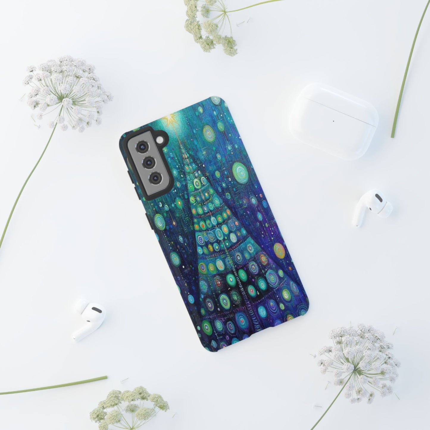 Phone Case - Beautiful Abstract Christmas Tree Design