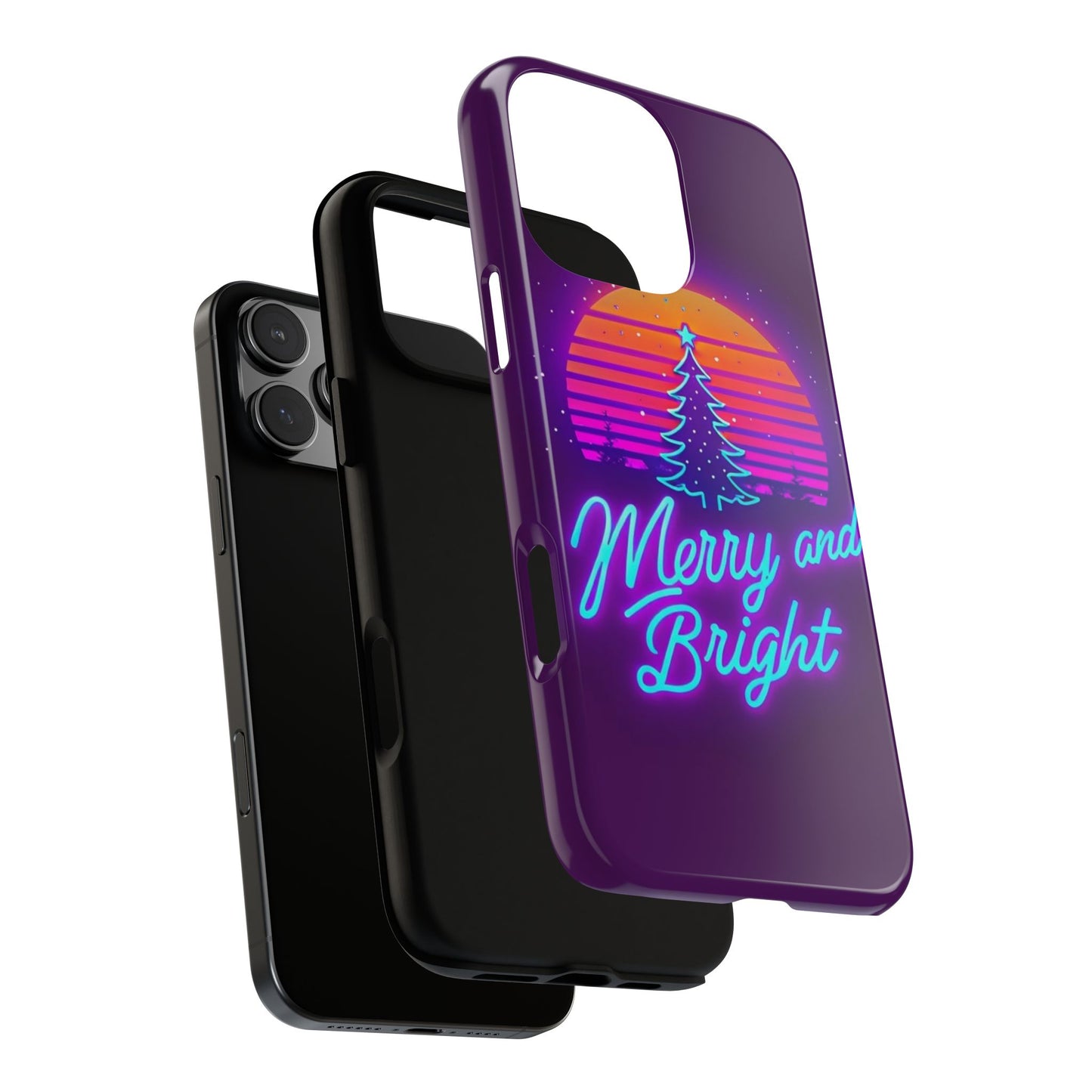 Merry and Bright Neon Phone Case