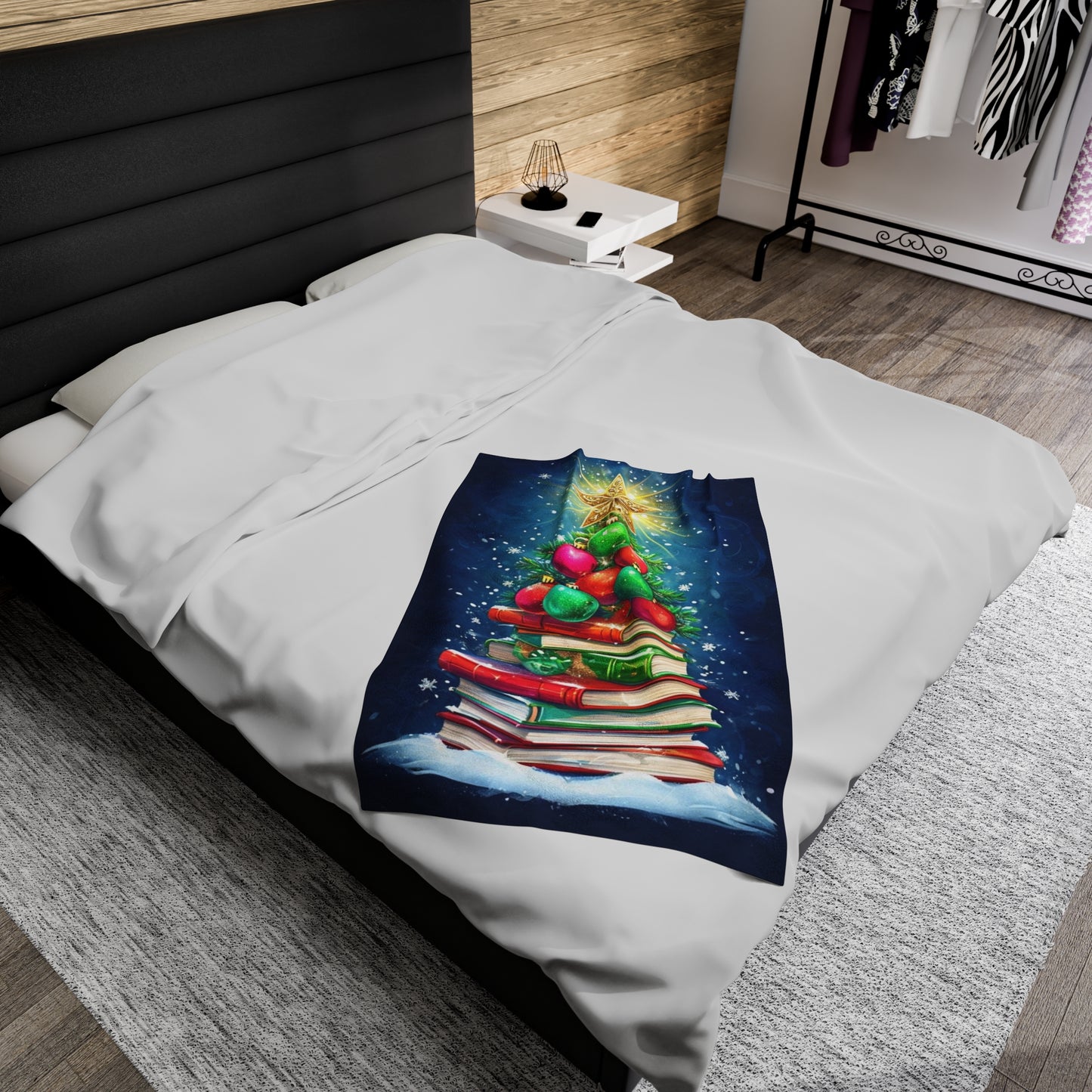 Whimsical Christmas Tree Blanket