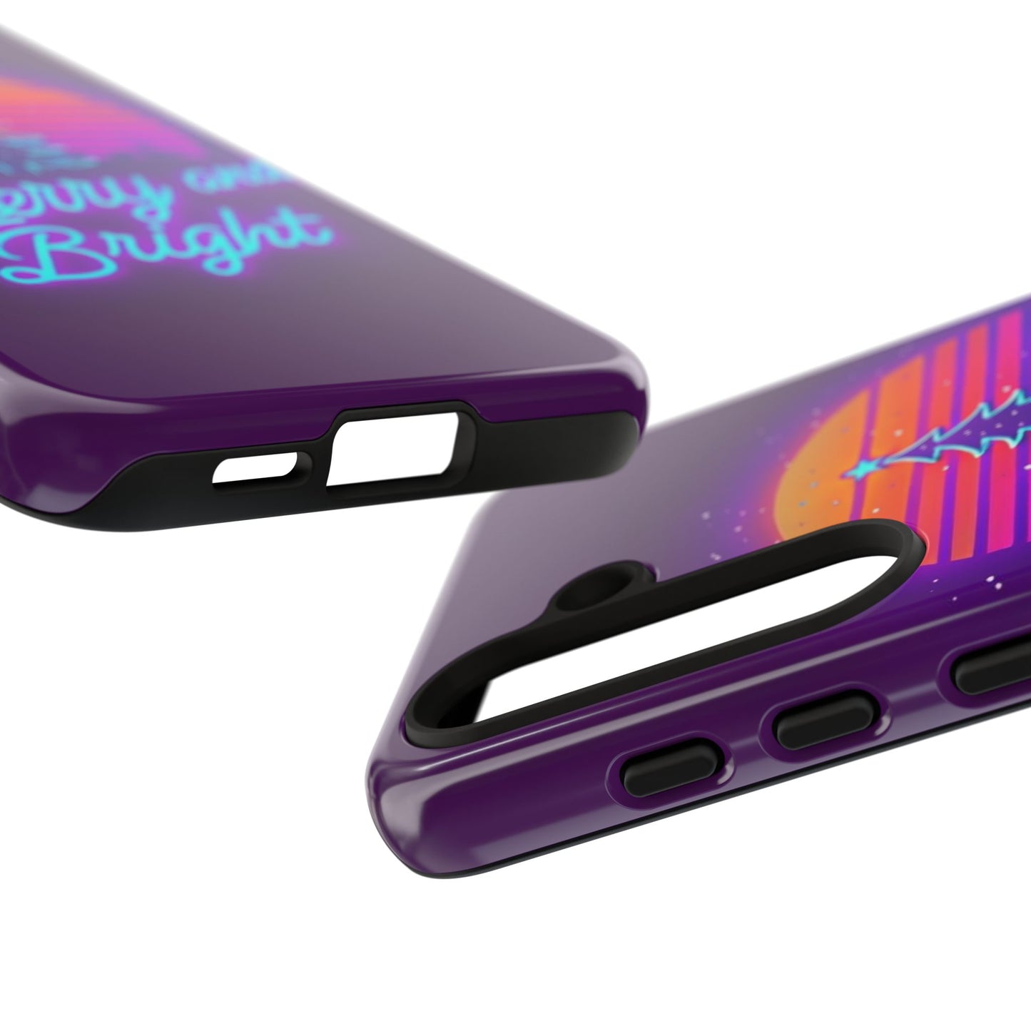 Merry and Bright Neon Phone Case