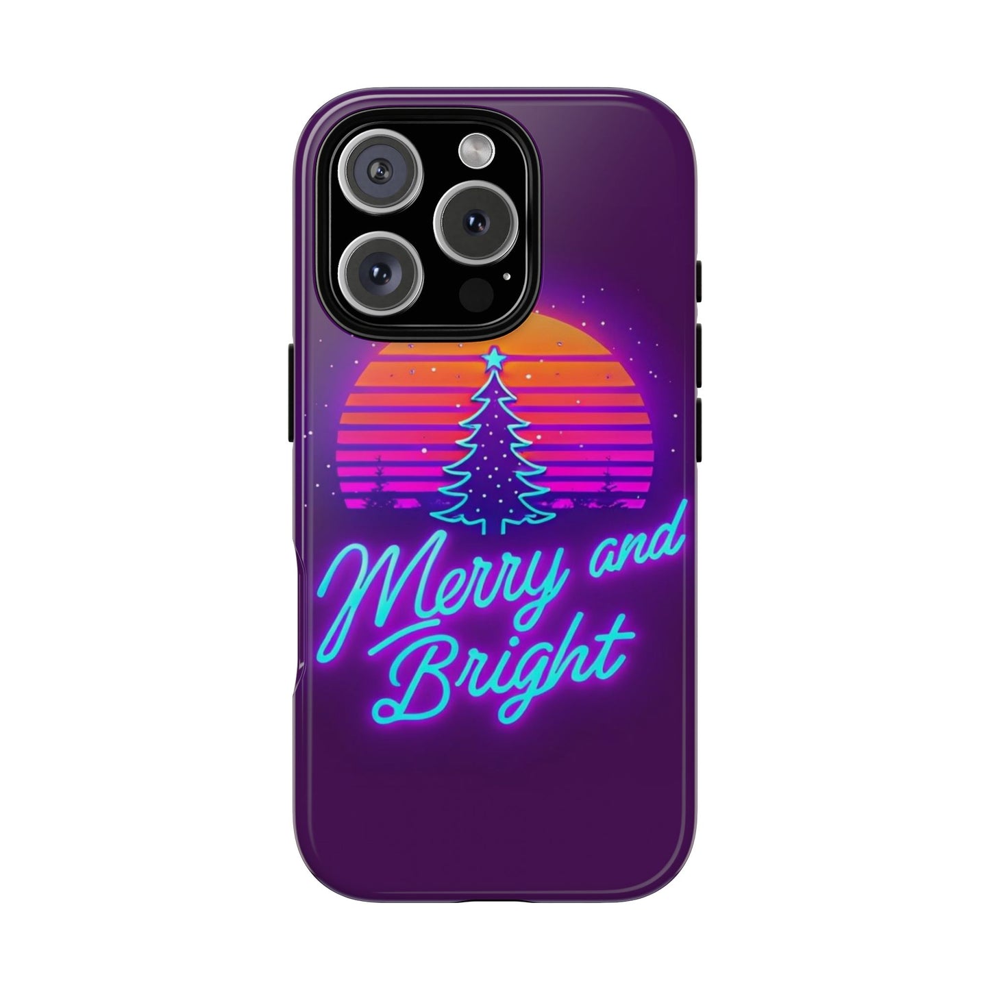 Merry and Bright Neon Phone Case