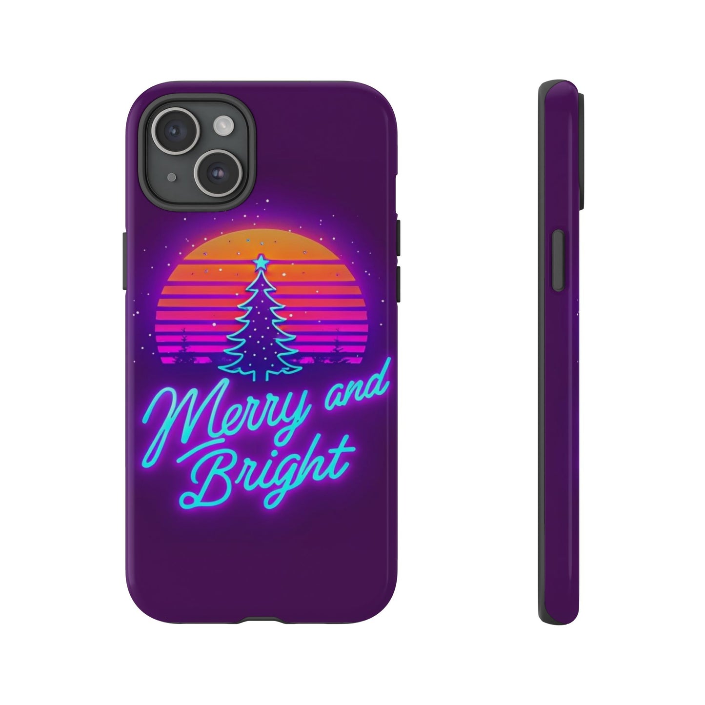 Merry and Bright Neon Phone Case