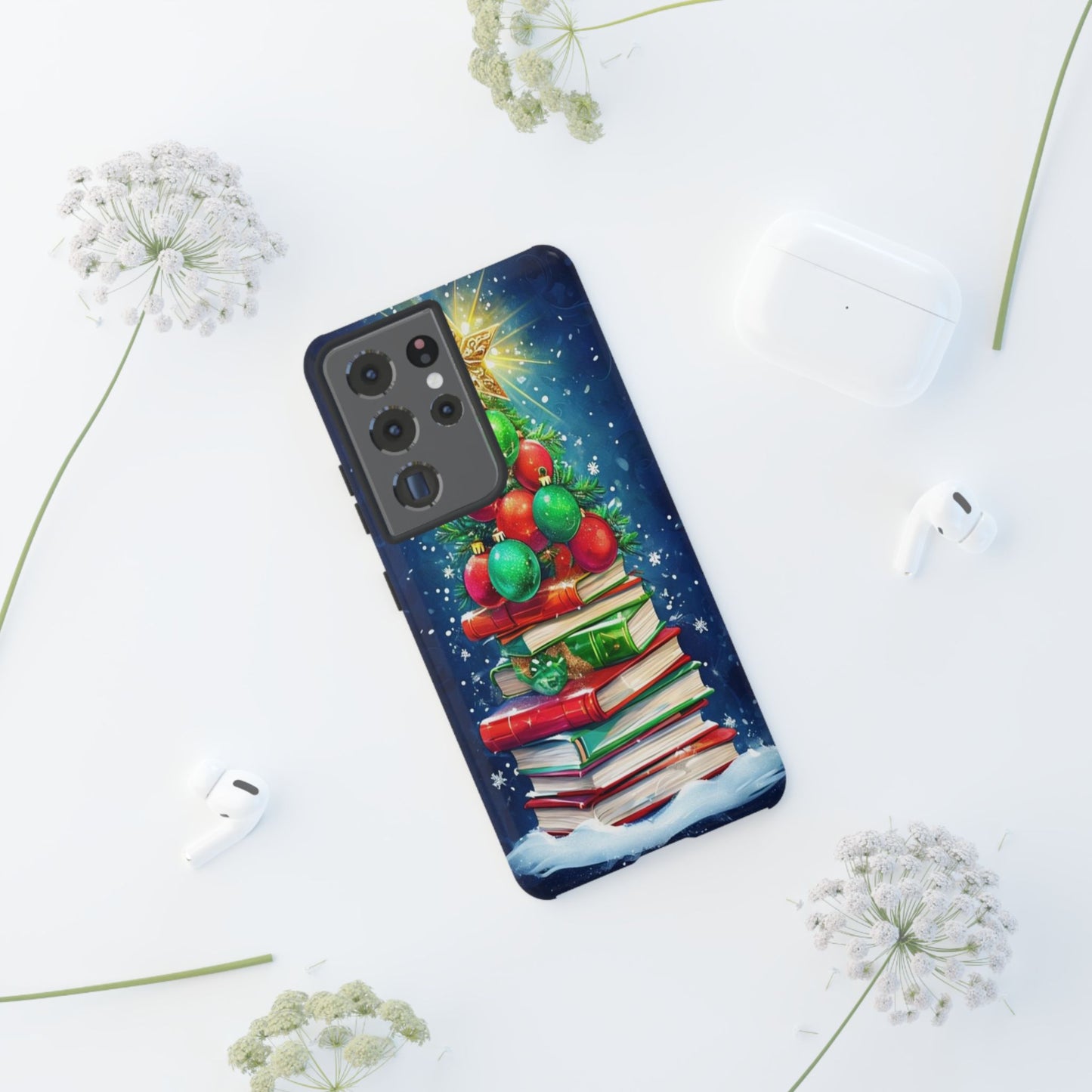 Cute Christmas Books Phone Case