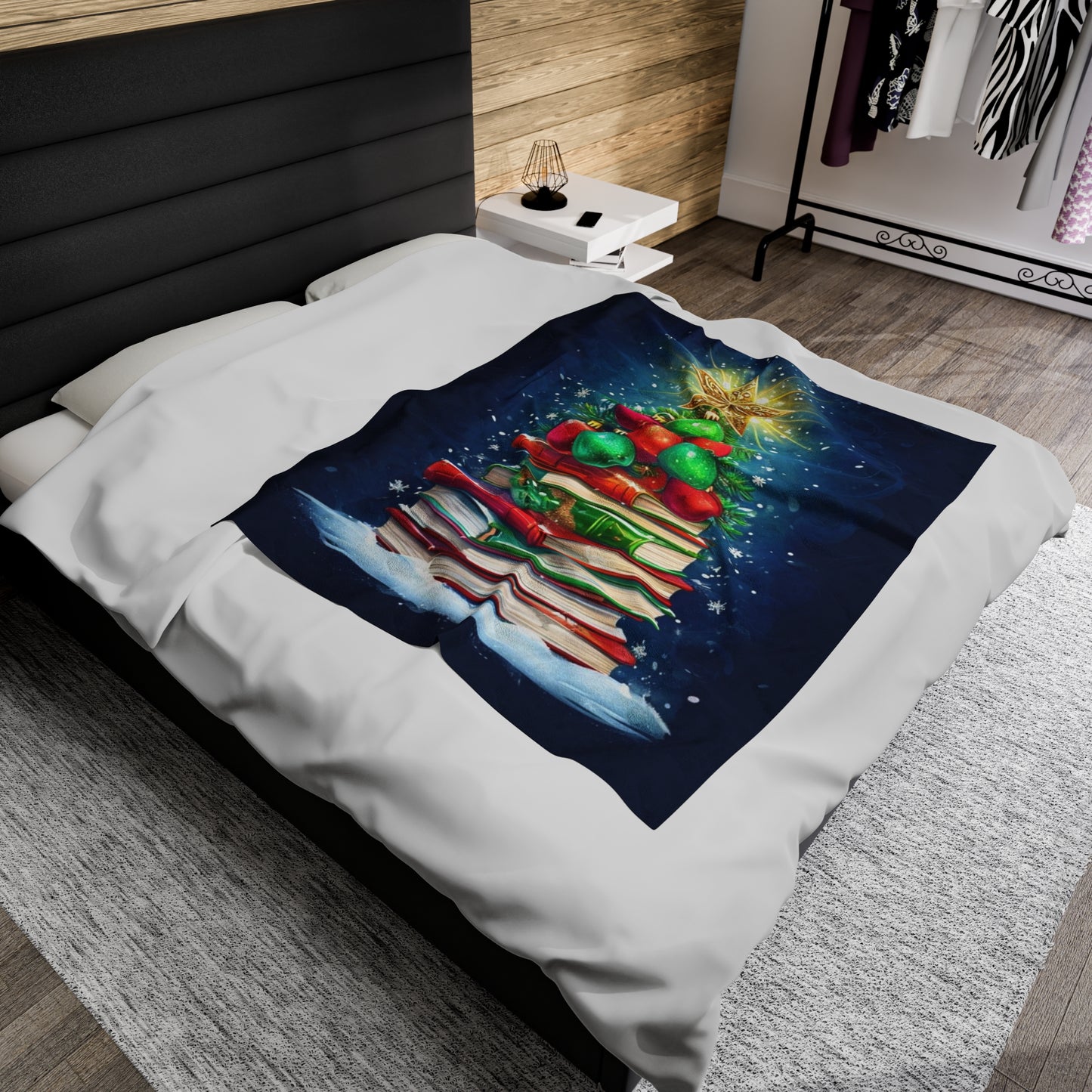 Whimsical Christmas Tree Blanket