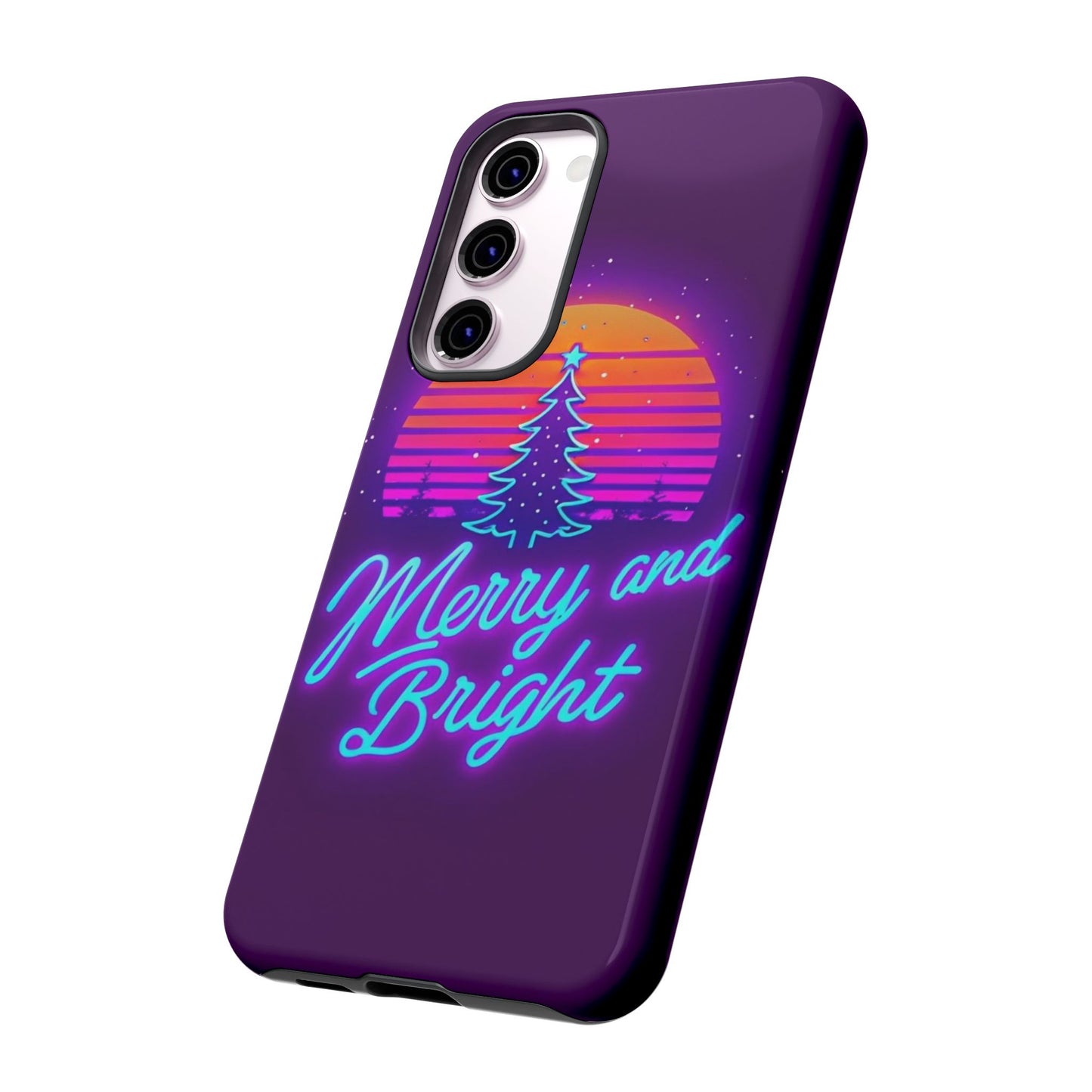 Merry and Bright Neon Phone Case