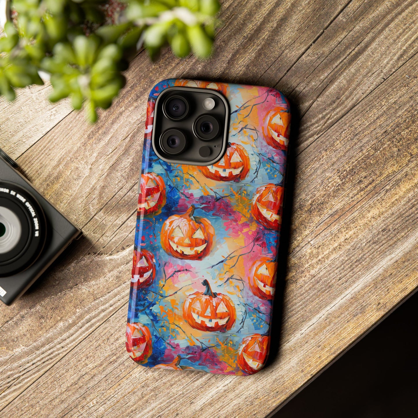 Abstract Jack-O-Lantern Phone Case