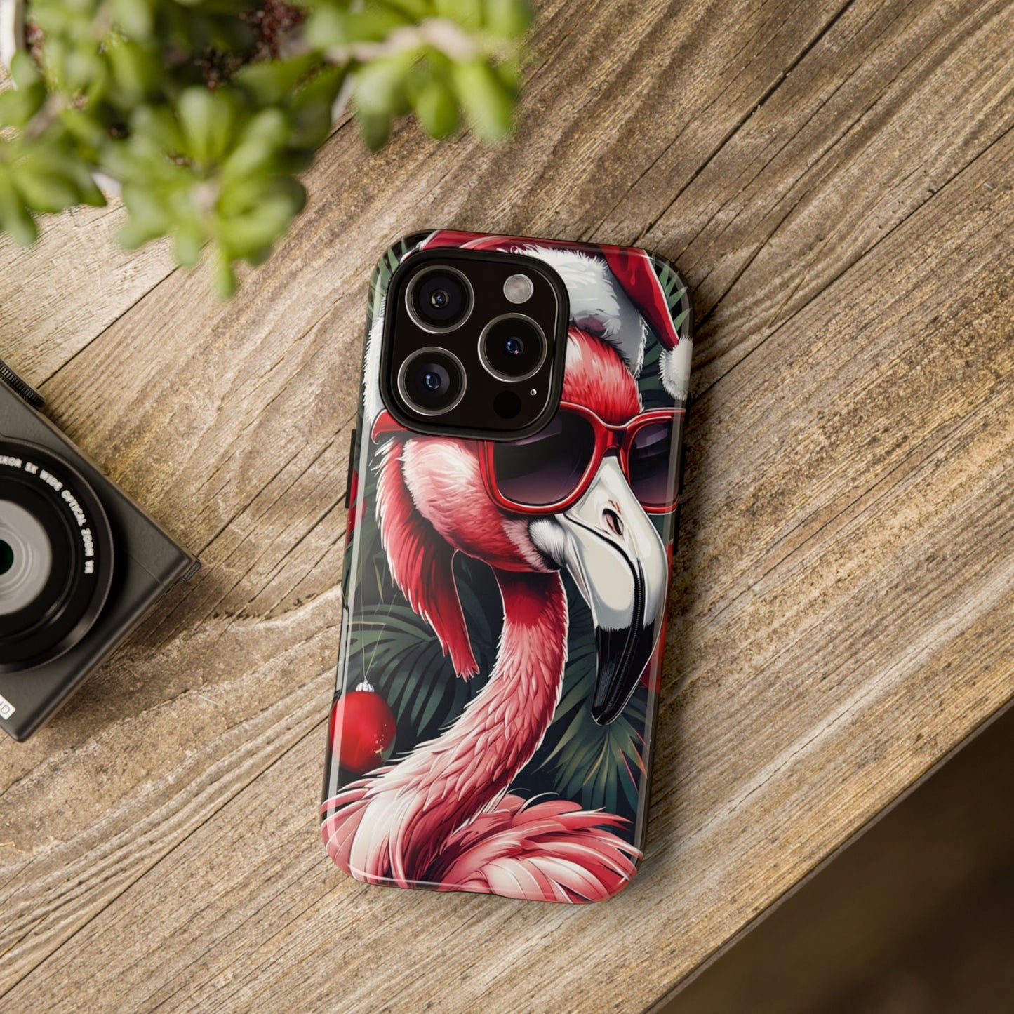 Festive Flamingo Holiday Phone Case