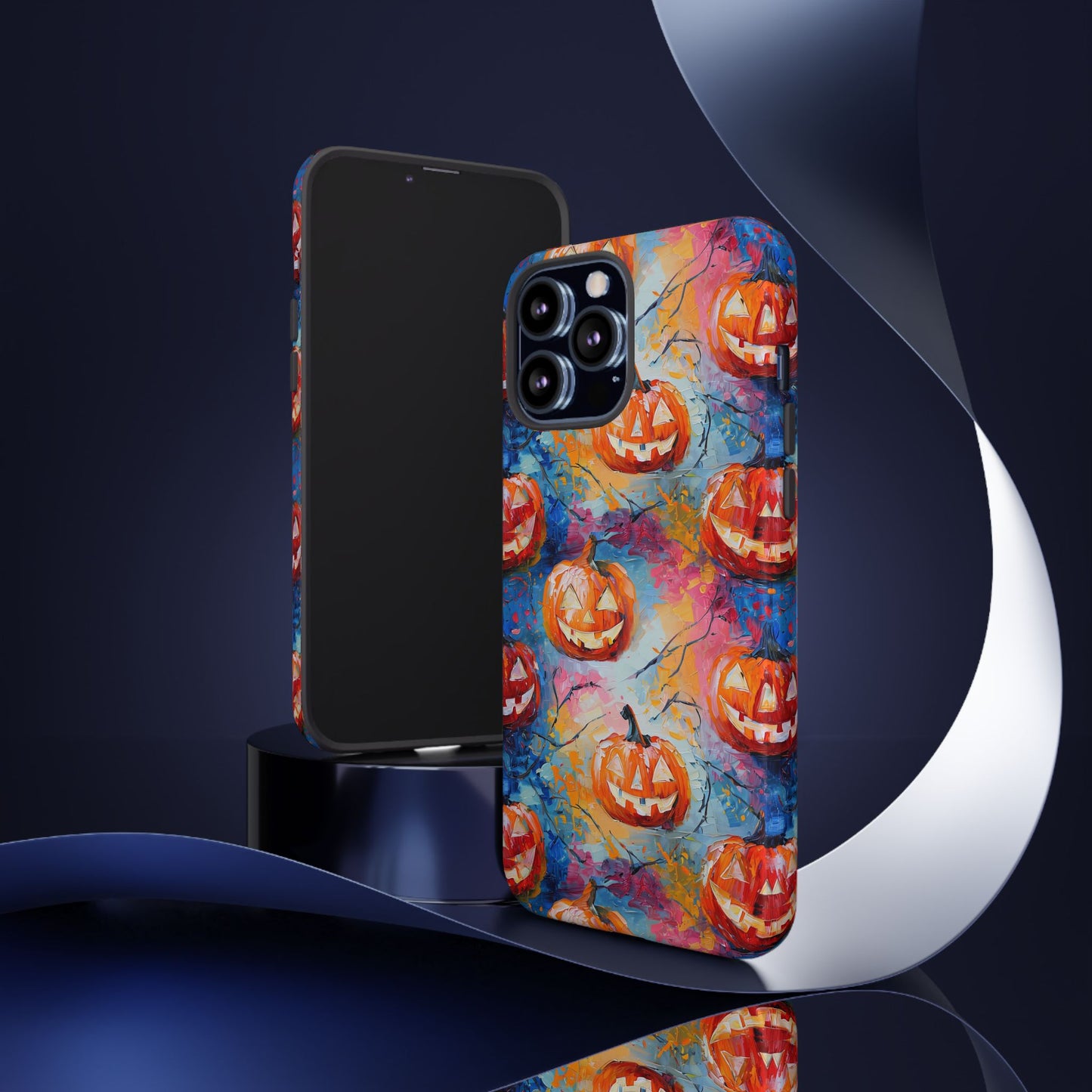 Abstract Jack-O-Lantern Phone Case