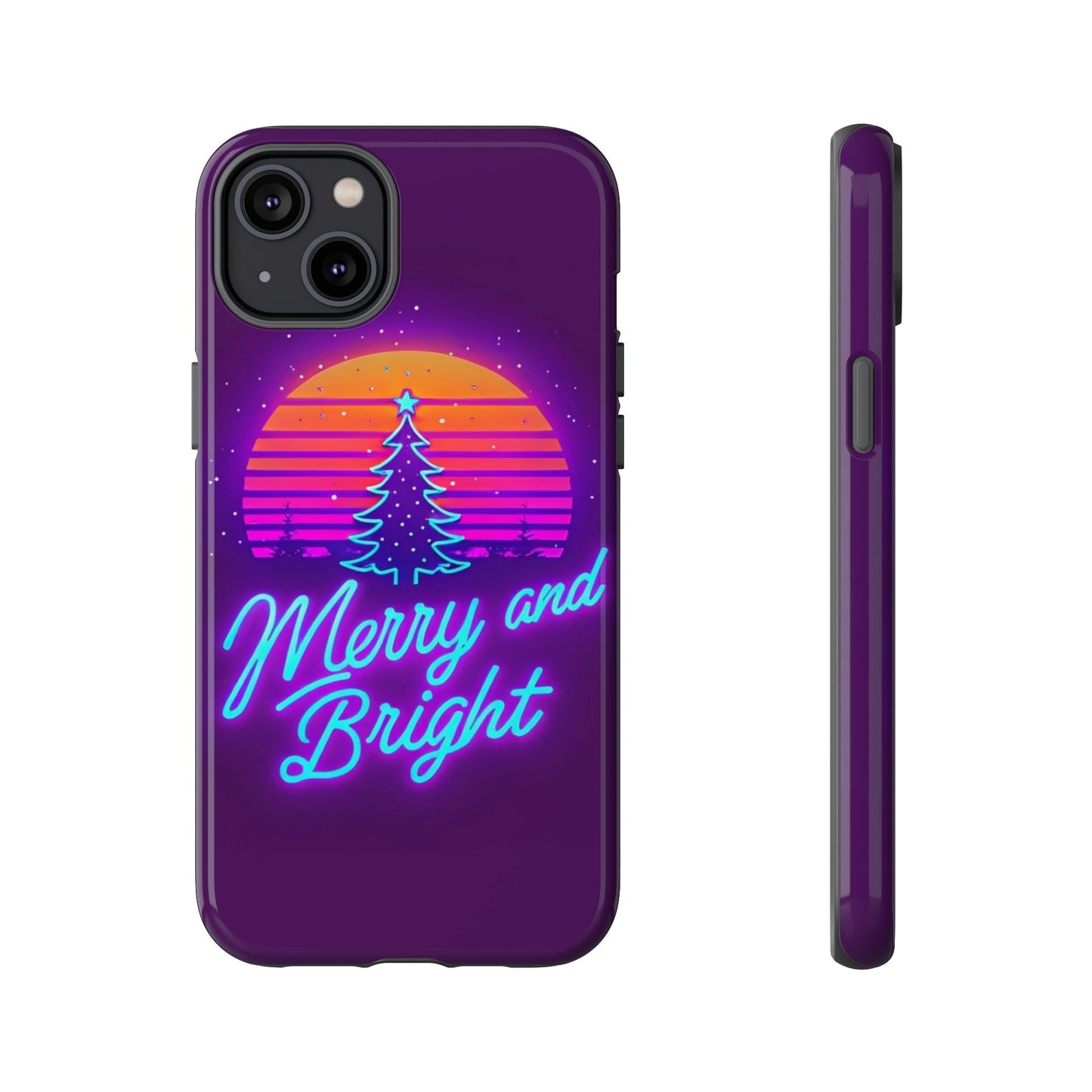 Merry and Bright Neon Phone Case