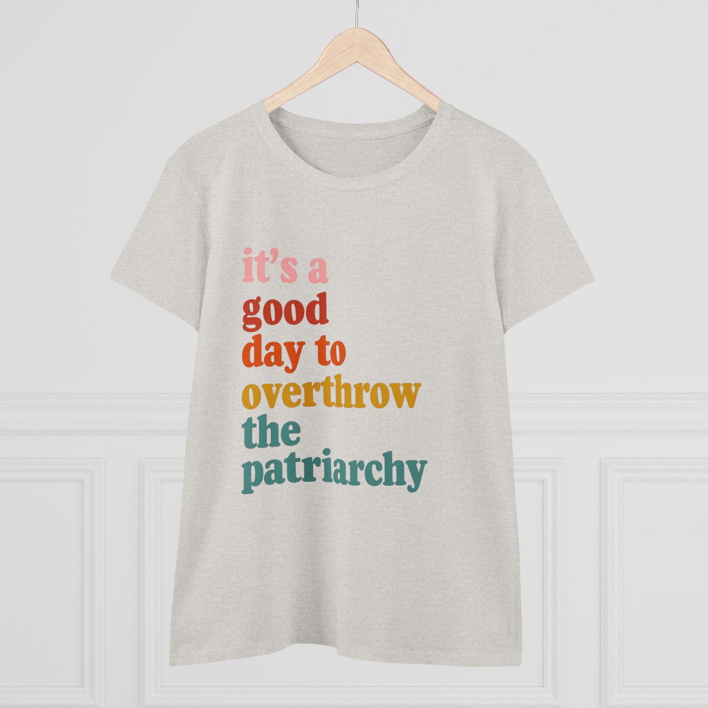 Overthrow the Patriarchy Midweight Cotton Tee