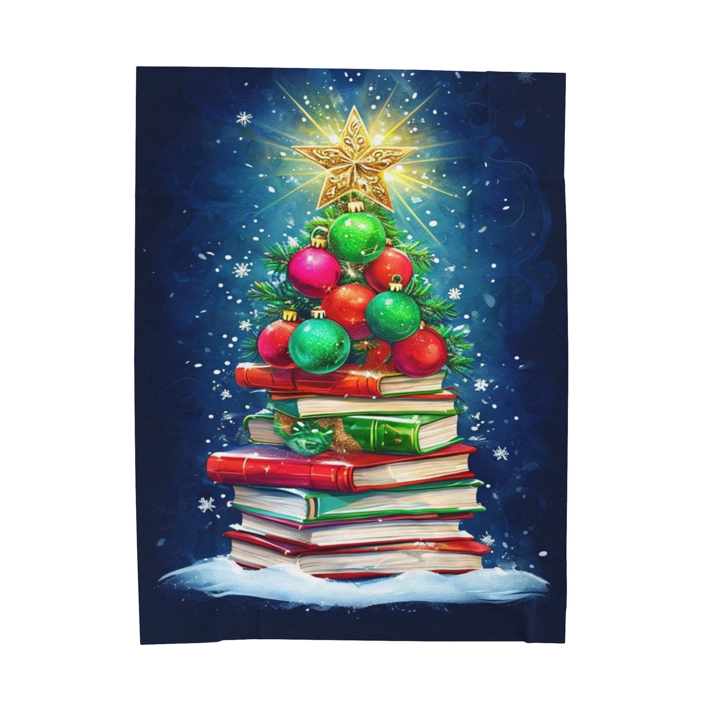 Whimsical Christmas Tree Blanket