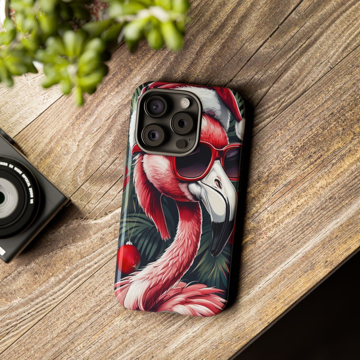 Festive Flamingo Holiday Phone Case