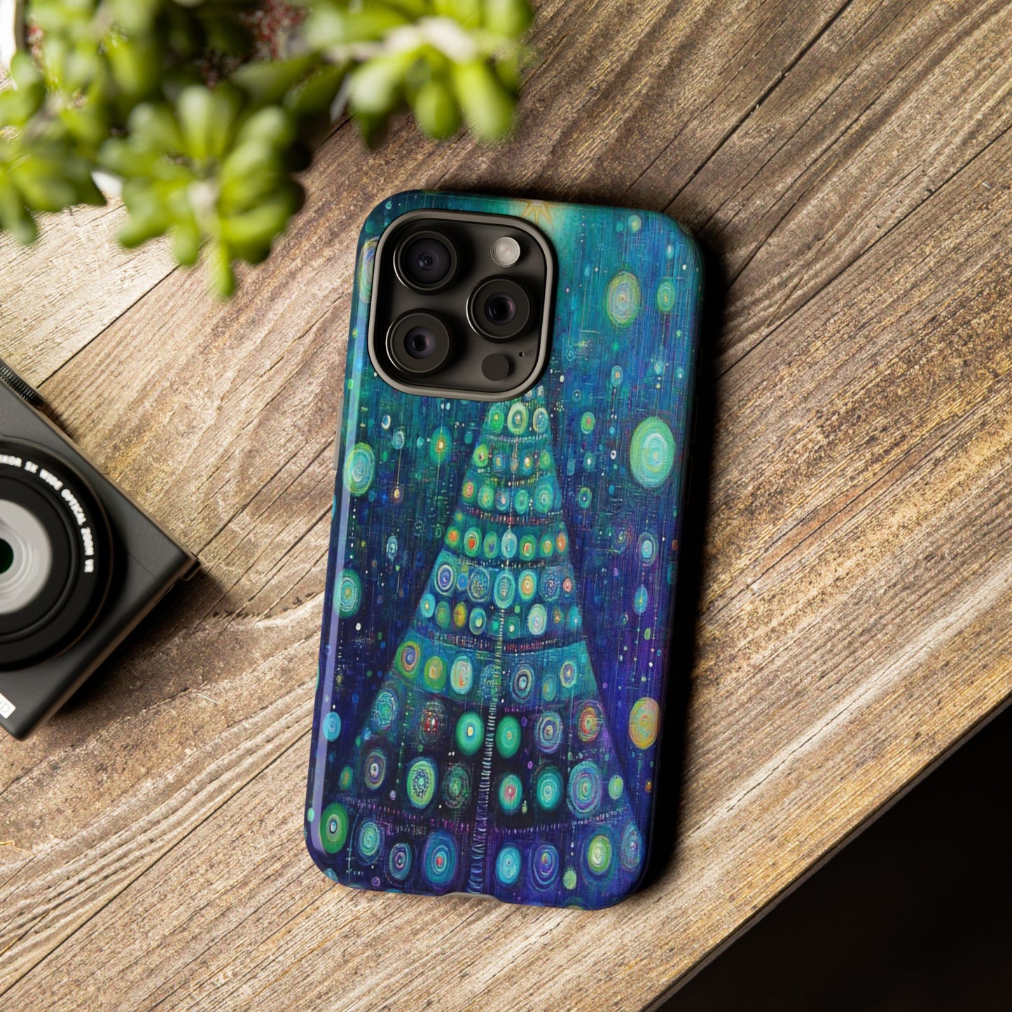 Phone Case - Beautiful Abstract Christmas Tree Design