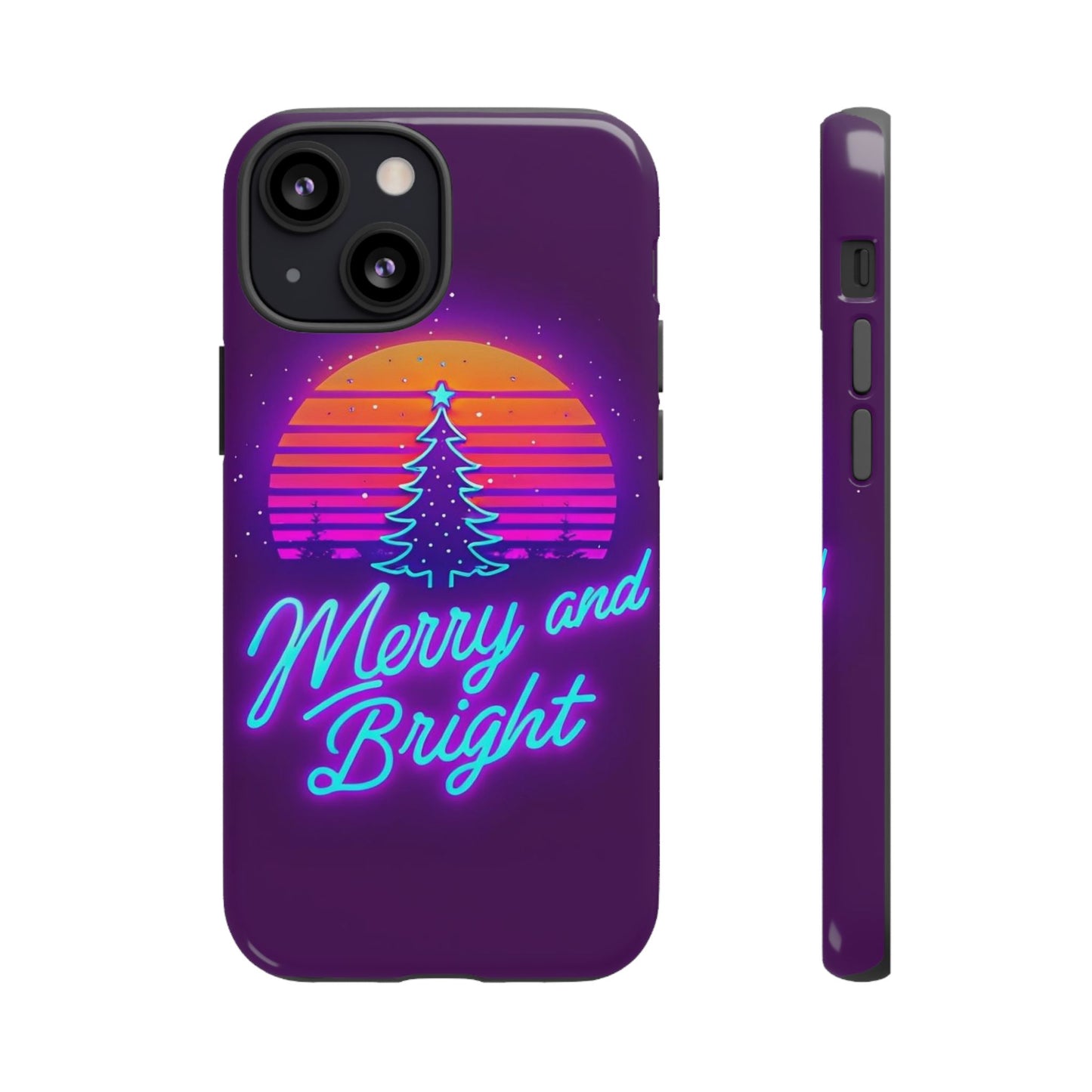 Merry and Bright Neon Phone Case