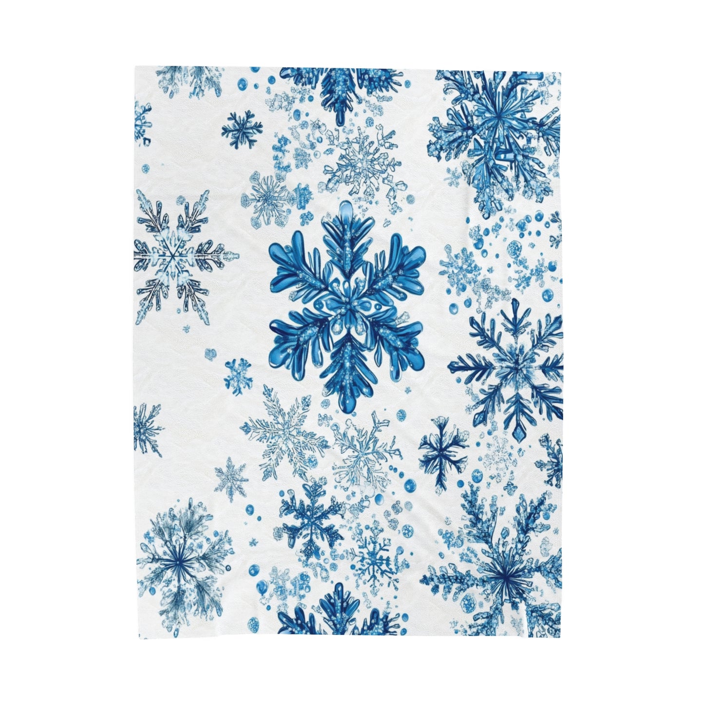 Blue Snowflake Blanket