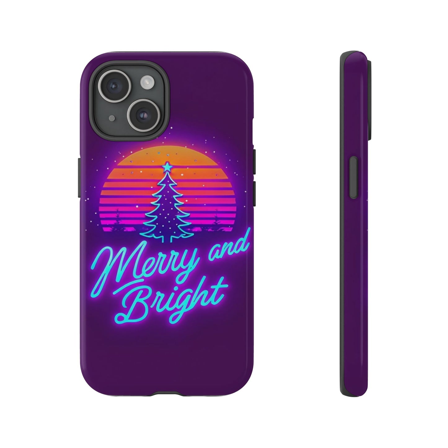 Merry and Bright Neon Phone Case