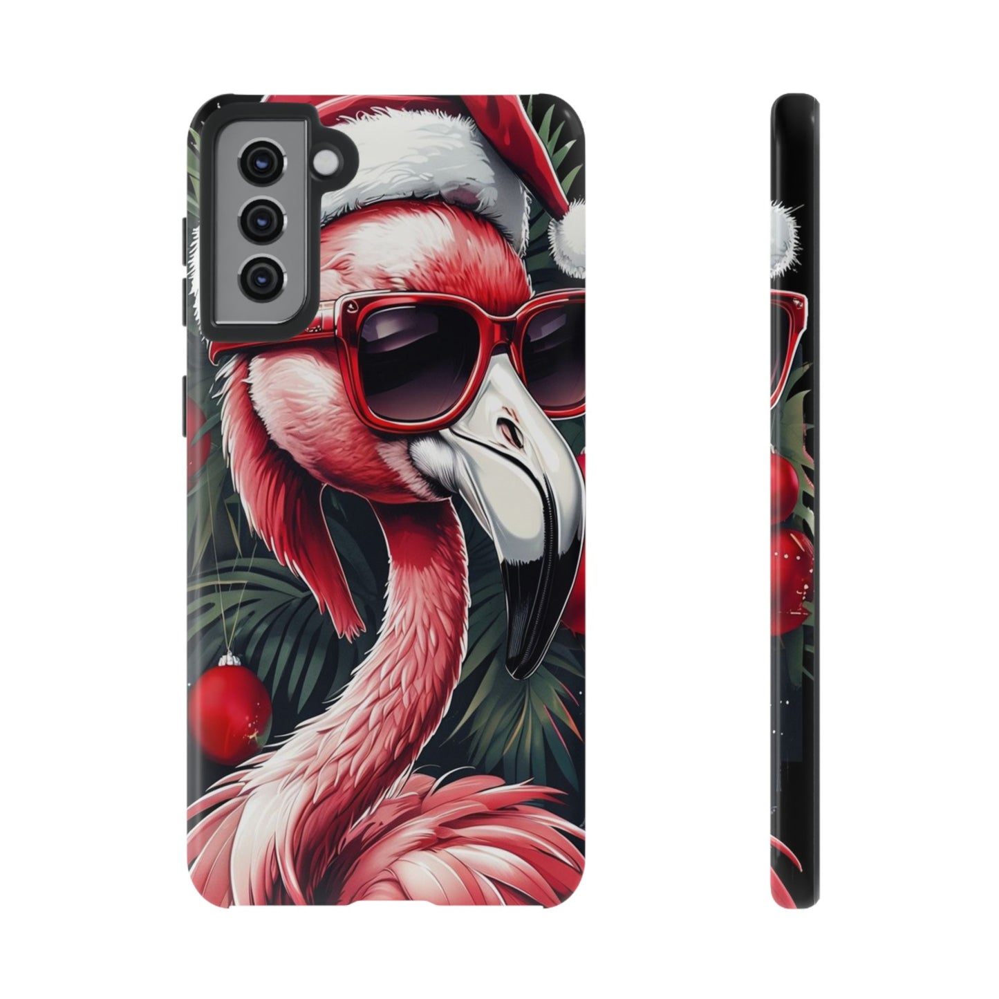 Festive Flamingo Holiday Phone Case